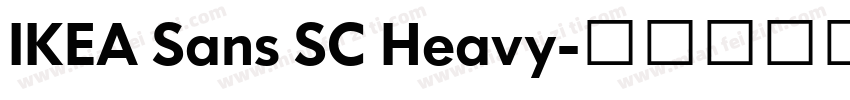 IKEA Sans SC Heavy字体转换
